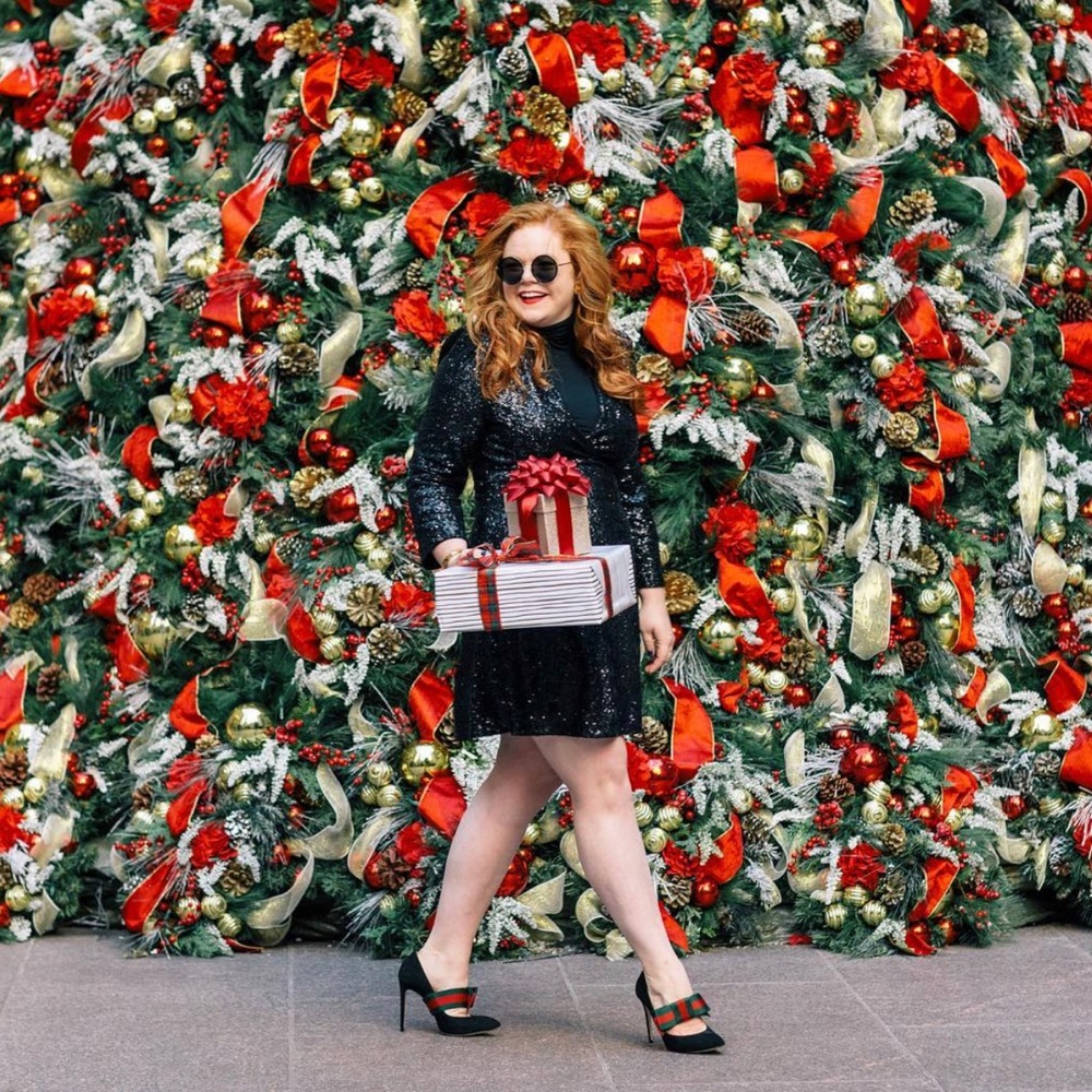 black sequin kate spade dress